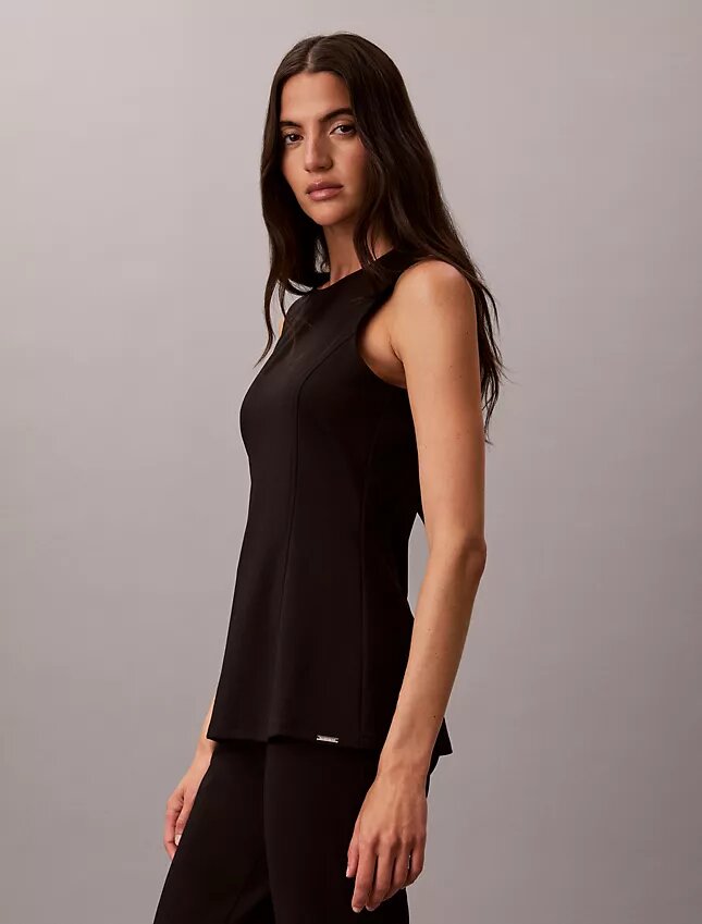Top bez rękawów z tkaniny Ponte Top bez rękawów z tkaniny Ponte