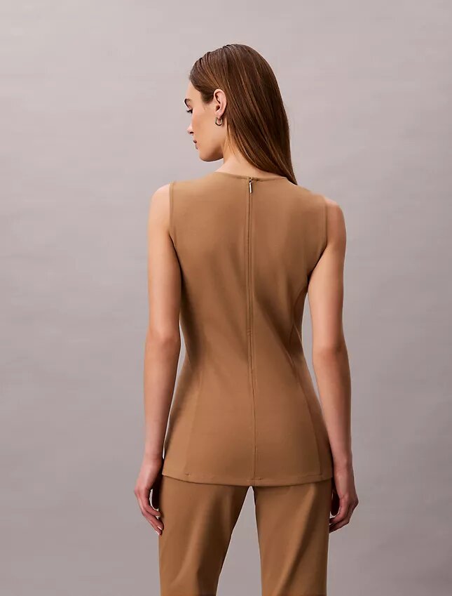 Top bez rękawów z tkaniny Ponte Top bez rękawów z tkaniny Ponte