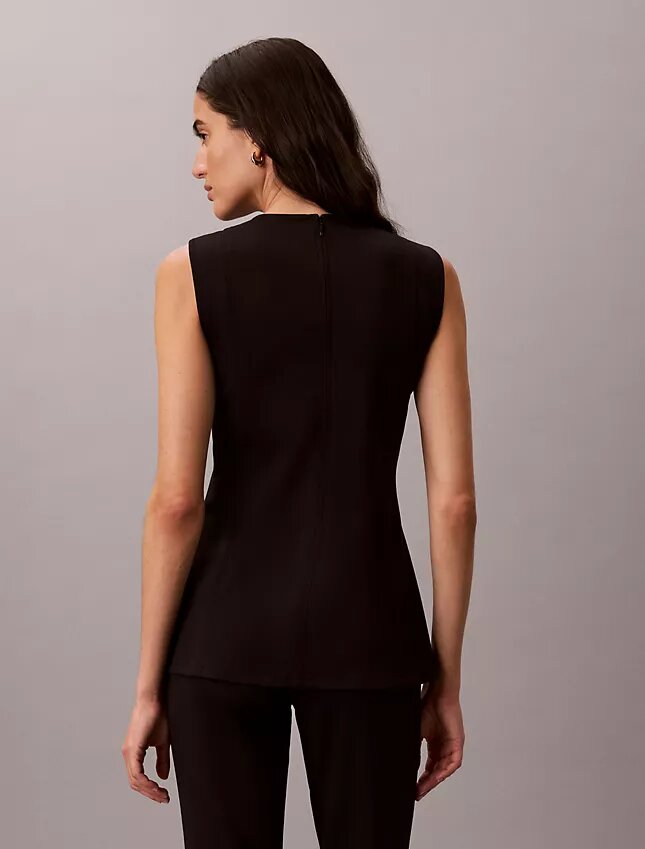 Top bez rękawów z tkaniny Ponte Top bez rękawów z tkaniny Ponte