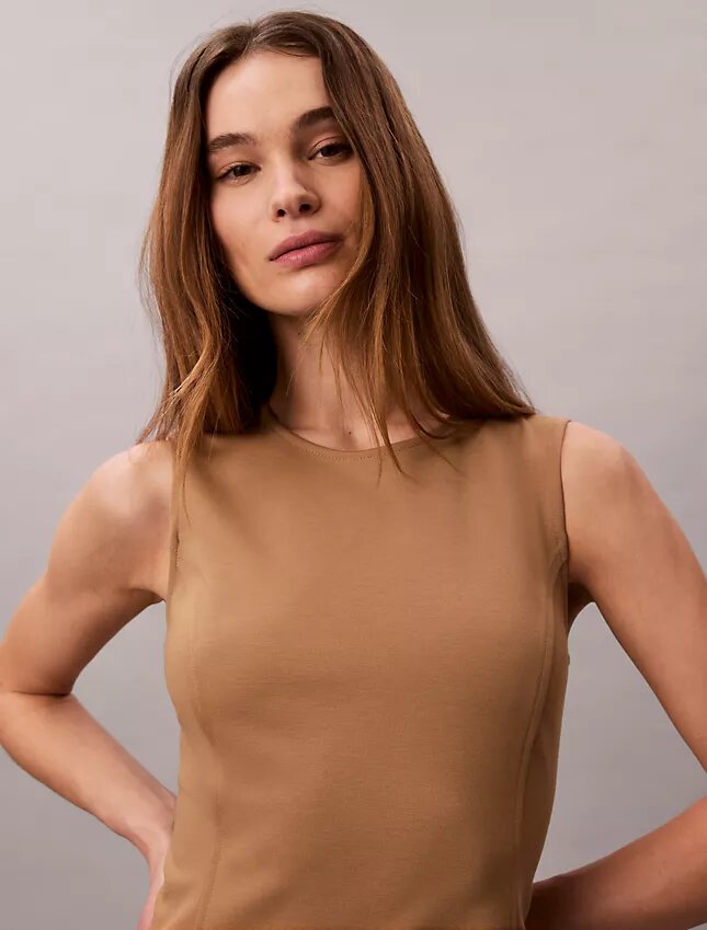 Top bez rękawów z tkaniny Ponte Top bez rękawów z tkaniny Ponte