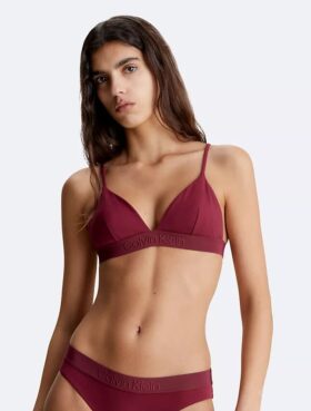 Top bikini w trójkątnym kształcie w tonacji kolorystycznej