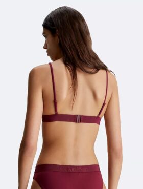 Top bikini w trójkątnym kształcie w tonacji kolorystycznej