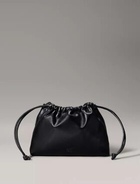 Torba crossbody z monogramem i sznurkiem