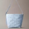 Torba Denim typu bucket z nadrukiem logo Emblem na całej powierzchni Torba Denim typu bucket z nadrukiem logo Emblem na całej powierzchni