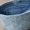 Torba Denim typu bucket z nadrukiem logo Emblem na całej powierzchni Torba Denim typu bucket z nadrukiem logo Emblem na całej powierzchni