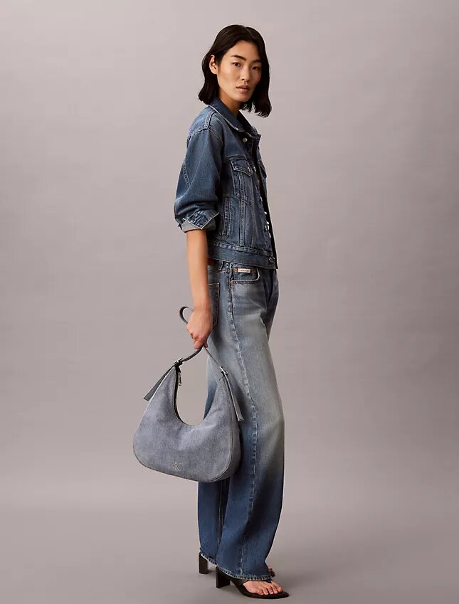 Torba na ramię Logo Denim Crescent Torba na ramię Logo Denim Crescent