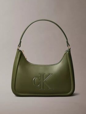 Torba na ramię z wytłoczonym Monogramem