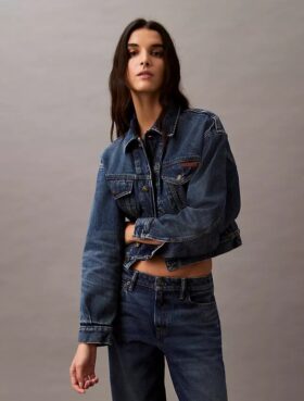 Trucker Jacket z dżinsu w stylu lat 90.