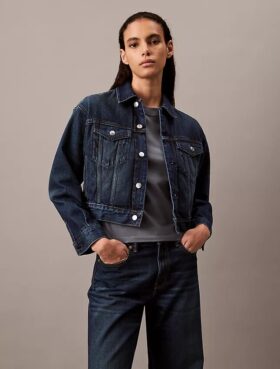 Trucker Jacket z dżinsu w stylu lat 90.