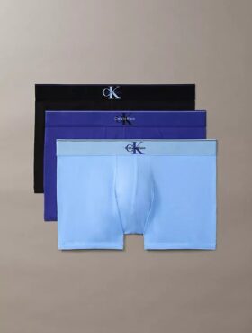 Trzypak bawełnianych bokserów Cotton Stretch z graficznym monogramem