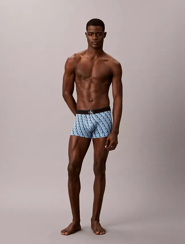 Trzypak bawełnianych bokserów Cotton Stretch z graficznym monogramem Trzypak bawełnianych bokserów Cotton Stretch z graficznym monogramem