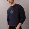Wygodna bluza z wysokiej jakości frotte i haftowanym logo Monogram Wygodna bluza z wysokiej jakości frotte i haftowanym logo Monogram