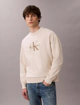 Wygodna bluza z wysokiej jakości frotte i haftowanym logo Monogram