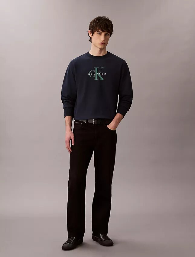 Wygodna bluza z wysokiej jakości frotte i haftowanym logo Monogram Wygodna bluza z wysokiej jakości frotte i haftowanym logo Monogram