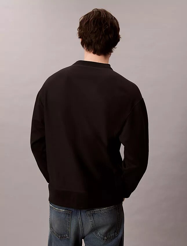 Wygodna bluza z wysokiej jakości frotte i haftowanym logo Monogram Wygodna bluza z wysokiej jakości frotte i haftowanym logo Monogram
