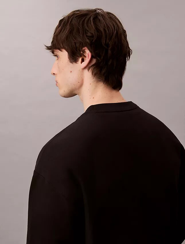 Wygodna bluza z wysokiej jakości frotte i haftowanym logo Monogram Wygodna bluza z wysokiej jakości frotte i haftowanym logo Monogram