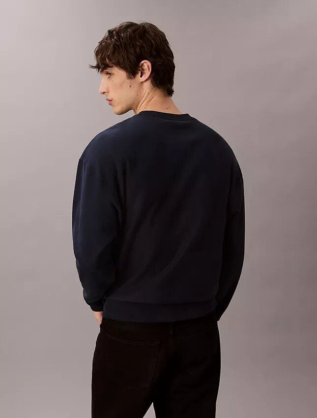 Wygodna bluza z wysokiej jakości frotte i haftowanym logo Monogram Wygodna bluza z wysokiej jakości frotte i haftowanym logo Monogram