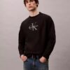 Wygodna bluza z wysokiej jakości frotte i haftowanym logo Monogram Wygodna bluza z wysokiej jakości frotte i haftowanym logo Monogram