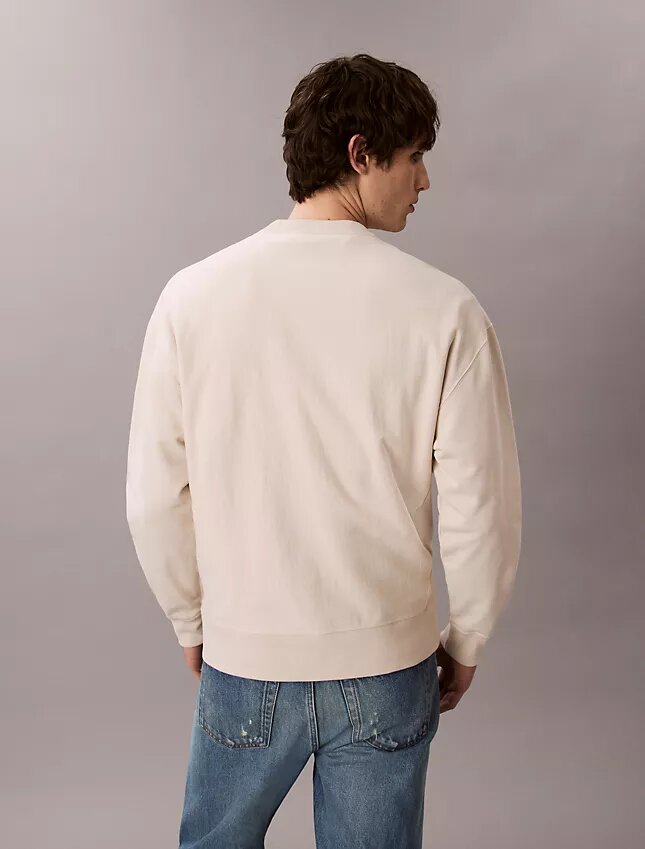 Wygodna bluza z wysokiej jakości frotte i haftowanym logo Monogram Wygodna bluza z wysokiej jakości frotte i haftowanym logo Monogram
