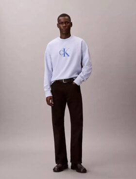 Wysokiej jakości bluza z frotte z Monogramem i luźnym krojem