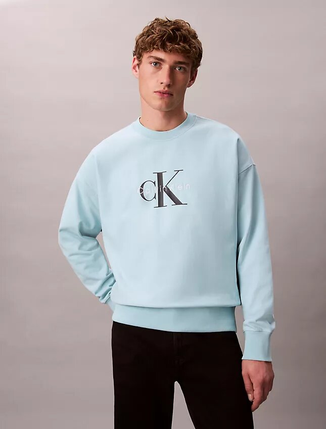 Wysokiej jakości bluza z frotte z Monogramem i luźnym krojem Wysokiej jakości bluza z frotte z Monogramem i luźnym krojem