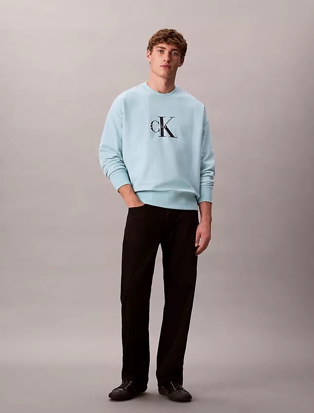 Wysokiej jakości bluza z frotte z Monogramem i luźnym krojem Wysokiej jakości bluza z frotte z Monogramem i luźnym krojem