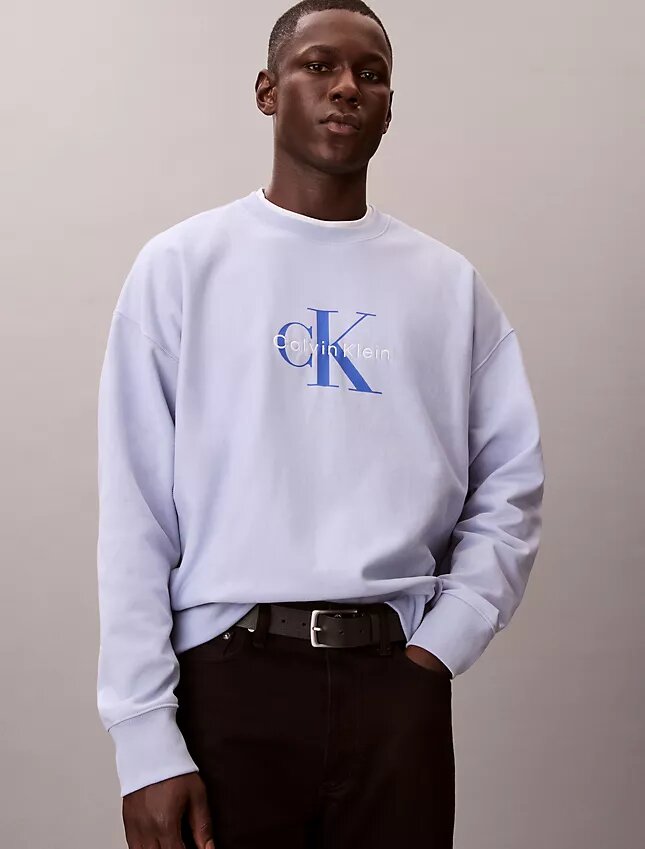 Wysokiej jakości bluza z frotte z Monogramem i luźnym krojem Wysokiej jakości bluza z frotte z Monogramem i luźnym krojem