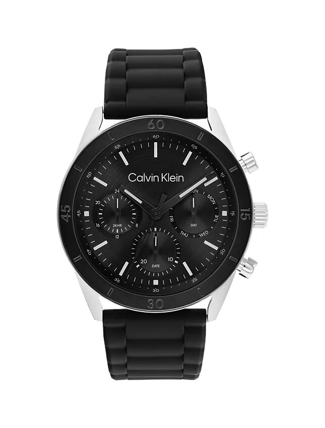 Zegarek chronograficzny z silikonowym paskiem Zegarek chronograficzny z silikonowym paskiem
