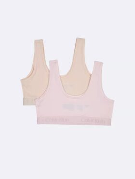 Zestaw 2 biustonoszy typu Bralette z paskiem z logo dla dziewczynek