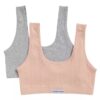 Zestaw 2 Bralette z prążkowanym logo Zestaw 2 Bralette z prążkowanym logo