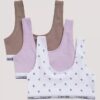 Zestaw 3 biustonoszy Cotton Stretch Bralette Unlined dla dziewczynek Zestaw 3 biustonoszy Cotton Stretch Bralette Unlined dla dziewczynek