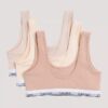 Zestaw 3 biustonoszy Cotton Stretch Bralette Unlined dla dziewczynek Zestaw 3 biustonoszy Cotton Stretch Bralette Unlined dla dziewczynek