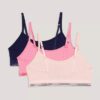 Zestaw 3 biustonoszy typu Bralette Unlined z paskiem z logo Zestaw 3 biustonoszy typu Bralette Unlined z paskiem z logo