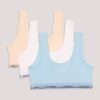 Zestaw 3 Bralette z okrągłym dekoltem dla dziewczynek Zestaw 3 Bralette z okrągłym dekoltem dla dziewczynek
