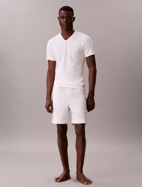 Zestaw 3 koszulek z Cotton Stretch o kroju slim fit z dekoltem w serek Zestaw 3 koszulek z Cotton Stretch o kroju slim fit z dekoltem w serek