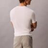 Zestaw 3 koszulek z Cotton Stretch o kroju slim fit z dekoltem w serek