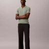 Zestaw 3 koszulek z Cotton Stretch o kroju slim fit z dekoltem w serek