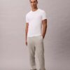 Zestaw 3 koszulek z okrągłym dekoltem o dopasowanym kroju, wykonanych z Cotton Stretch