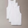 Zestaw 3 topów bez rękawów z Cotton Stretch Zestaw 3 topów bez rękawów z Cotton Stretch