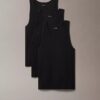 Zestaw 3 topów bez rękawów z Cotton Stretch Zestaw 3 topów bez rękawów z Cotton Stretch