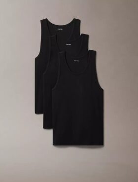 Zestaw 3 topów bez rękawów z Cotton Stretch Zestaw 3 topów bez rękawów z Cotton Stretch