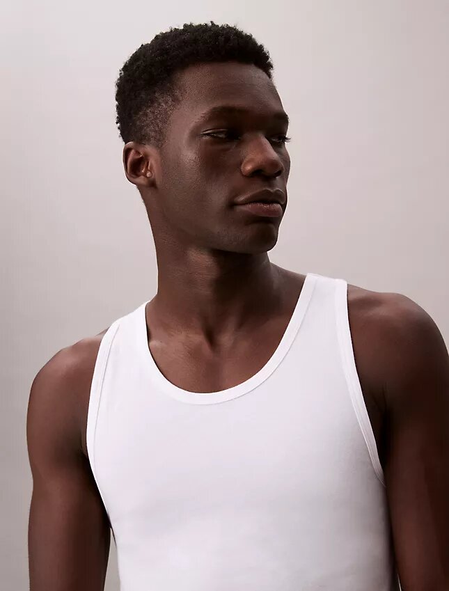 Zestaw 3 topów bez rękawów z Cotton Stretch Zestaw 3 topów bez rękawów z Cotton Stretch