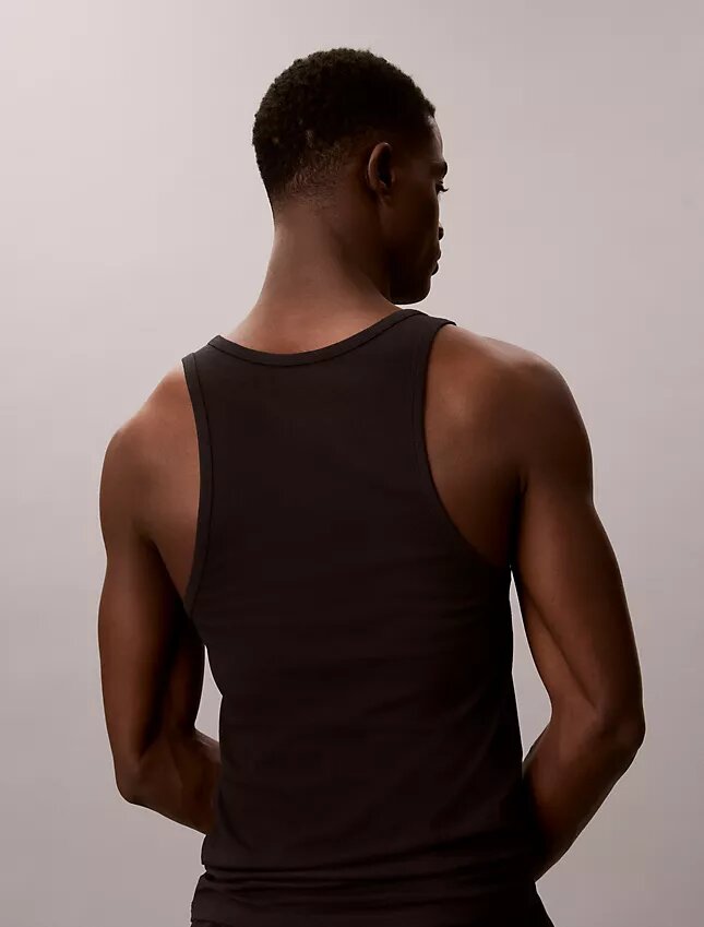 Zestaw 3 topów bez rękawów z Cotton Stretch Zestaw 3 topów bez rękawów z Cotton Stretch