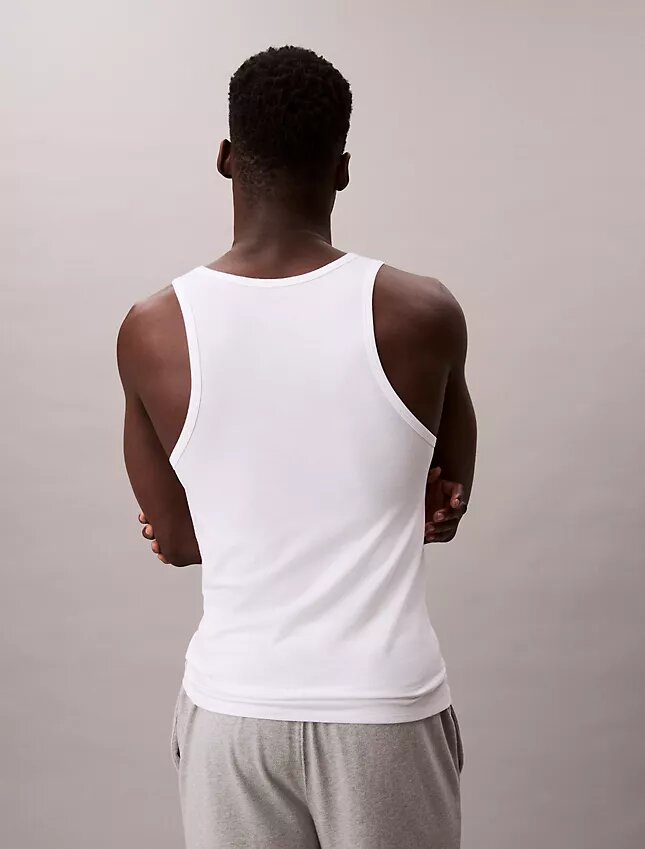 Zestaw 3 topów bez rękawów z Cotton Stretch Zestaw 3 topów bez rękawów z Cotton Stretch
