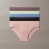 Zgrzewane, elastyczne, bezszwowe bikini slipy, zestaw 5 sztuk Zgrzewane, elastyczne, bezszwowe bikini slipy, zestaw 5 sztuk
